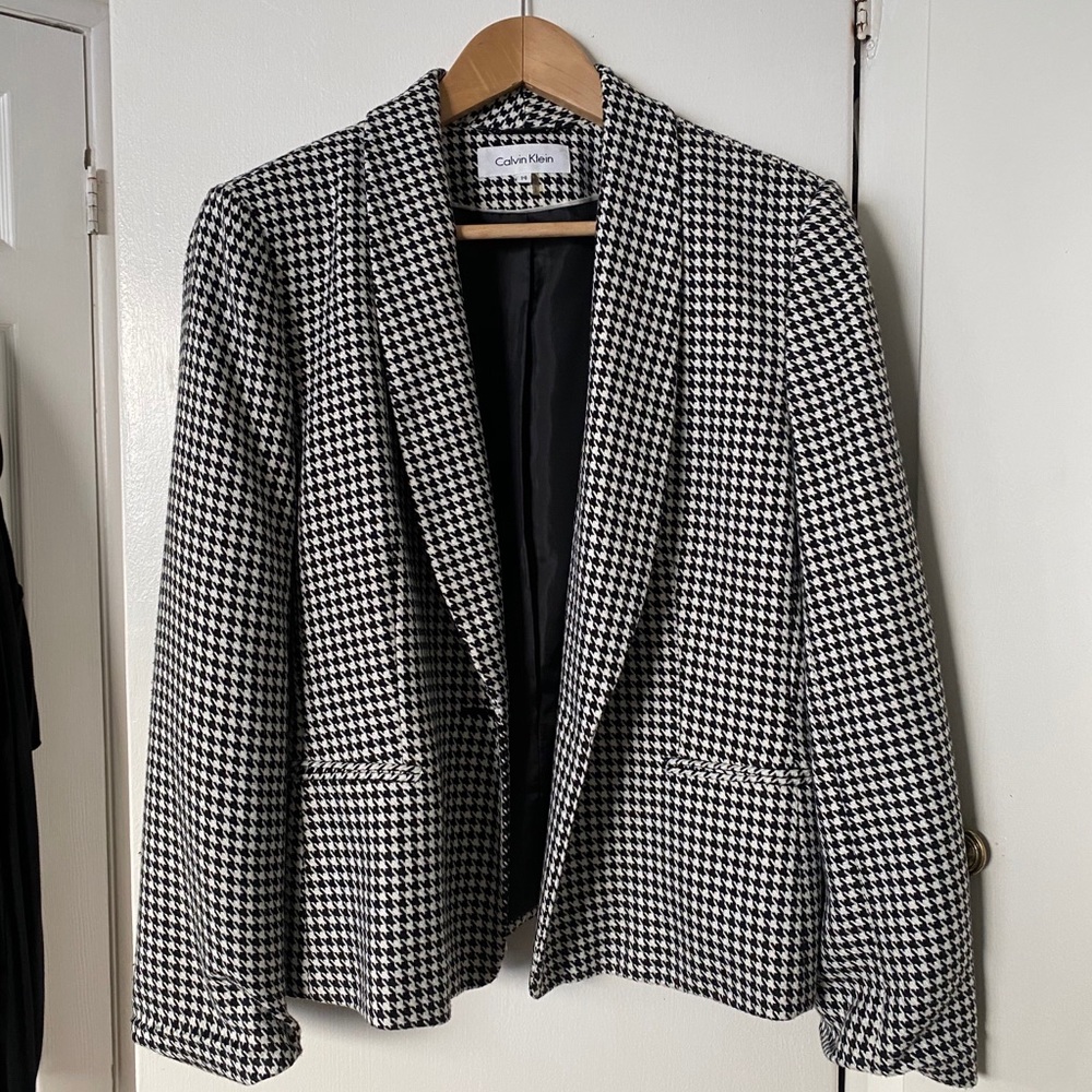 Calvin Klein Houndstooth blazer